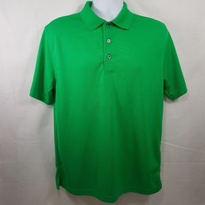 PGA Tour Mens Green Golf Shirt Polo